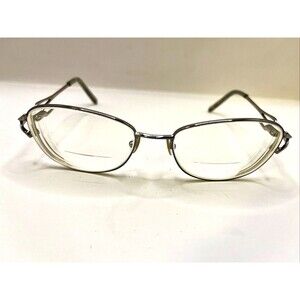 Silver Dollar Eyeglasses Cheyenne #3 Designer Frames Only Silver 54-17-135